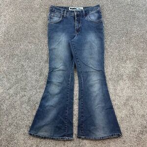 Vintage Y2K Liquid X Jeans Womens 7 Medium Wash Denim Bell Bottom Flare Leg